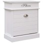 vidaXL Mueble zapatero de madera de Paulownia blanco 50x28x58 cm vidaXL Mueble zapatero de madera de Paulownia blanco 50x28x58 cm