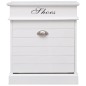 vidaXL Mueble zapatero de madera de Paulownia blanco 50x28x58 cm vidaXL Mueble zapatero de madera de Paulownia blanco 50x28x58 cm