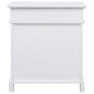 vidaXL Mueble zapatero de madera de Paulownia blanco 50x28x58 cm vidaXL Mueble zapatero de madera de Paulownia blanco 50x28x58 cm