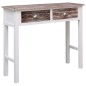 vidaXL Mesa consola de madera marrón 90x30x77 cm vidaXL Mesa consola de madera marrón 90x30x77 cm
