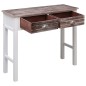 vidaXL Mesa consola de madera marrón 90x30x77 cm vidaXL Mesa consola de madera marrón 90x30x77 cm