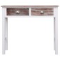 vidaXL Mesa consola de madera marrón 90x30x77 cm vidaXL Mesa consola de madera marrón 90x30x77 cm