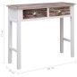 vidaXL Mesa consola de madera marrón 90x30x77 cm vidaXL Mesa consola de madera marrón 90x30x77 cm