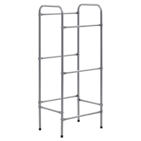 vidaXL Estantería almacenaje para 3 cajas acero plateado 50x33x116 cm