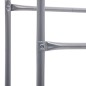 vidaXL Estantería almacenaje para 3 cajas acero plateado 50x33x116 cm