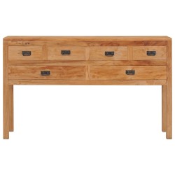 vidaXL Aparador de madera maciza de teca 125x30x75 cm