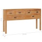 vidaXL Aparador de madera maciza de teca 125x30x75 cm vidaXL Aparador de madera maciza de teca 125x30x75 cm