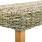 vidaXL Banco de ratán kubu natural y madera maciza de mango 160 cm vidaXL Banco de ratán kubu natural y madera maciza de mango 160 cm