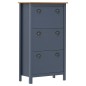 vidaXL Mueble zapatero Hill madera pino gris 72x35x124 cm vidaXL Mueble zapatero Hill madera pino gris 72x35x124 cm