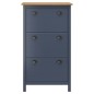 vidaXL Mueble zapatero Hill madera pino gris 72x35x124 cm vidaXL Mueble zapatero Hill madera pino gris 72x35x124 cm