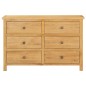 vidaXL Cajonera de madera de roble macizo 105x33,5x73 cm vidaXL Cajonera de madera de roble macizo 105x33,5x73 cm