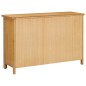 vidaXL Cajonera de madera de roble macizo 105x33,5x73 cm vidaXL Cajonera de madera de roble macizo 105x33,5x73 cm