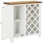 vidaXL Mueble botellero de madera maciza de roble 80x32x80 cm vidaXL Mueble botellero de madera maciza de roble 80x32x80 cm