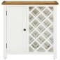 vidaXL Mueble botellero de madera maciza de roble 80x32x80 cm vidaXL Mueble botellero de madera maciza de roble 80x32x80 cm