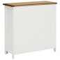 vidaXL Mueble botellero de madera maciza de roble 80x32x80 cm vidaXL Mueble botellero de madera maciza de roble 80x32x80 cm