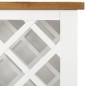 vidaXL Mueble botellero de madera maciza de roble 80x32x80 cm vidaXL Mueble botellero de madera maciza de roble 80x32x80 cm