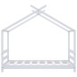 vidaXL Estructura de cama infantil madera maciza pino blanco 70x140 cm vidaXL Estructura de cama infantil madera maciza pino blanco 70x140 cm