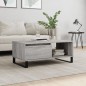 vidaXL Mesa de centro madera contrachapada gris Sonoma 90x50x36,5 cm vidaXL Mesa de centro madera contrachapada gris Sonoma 90x50x36,5 cm