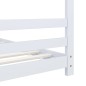 vidaXL Estructura de cama infantil madera maciza pino blanco 70x140 cm vidaXL Estructura de cama infantil madera maciza pino blanco 70x140 cm