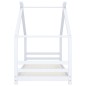 vidaXL Estructura de cama infantil madera maciza pino blanco 90x200 cm vidaXL Estructura de cama infantil madera maciza pino blanco 90x200 cm