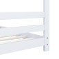 vidaXL Estructura de cama infantil madera maciza pino blanco 90x200 cm vidaXL Estructura de cama infantil madera maciza pino blanco 90x200 cm
