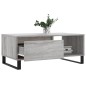 vidaXL Mesa de centro madera contrachapada gris Sonoma 90x50x36,5 cm vidaXL Mesa de centro madera contrachapada gris Sonoma 90x50x36,5 cm