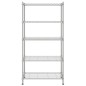 vidaXL Estante de almacenamiento 5 niveles cromado 90x35x180 cm 250 kg vidaXL Estante de almacenamiento 5 niveles cromado 90x35x180 cm 250 kg