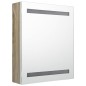 vidaXL Armario de baño con espejo roble 50x14x60 cm vidaXL Armario de baño con espejo roble 50x14x60 cm