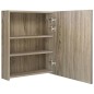 vidaXL Armario de baño con espejo roble 50x14x60 cm vidaXL Armario de baño con espejo roble 50x14x60 cm