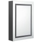 vidaXL Armario de baño con espejo y LED gris 50x13x70 cm vidaXL Armario de baño con espejo y LED gris 50x13x70 cm