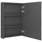 vidaXL Armario de baño con espejo y LED gris 50x13x70 cm vidaXL Armario de baño con espejo y LED gris 50x13x70 cm