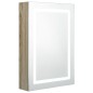 vidaXL Armario de baño con espejo y LED color roble 50x13x70 cm vidaXL Armario de baño con espejo y LED color roble 50x13x70 cm