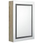 vidaXL Armario de baño con espejo y LED color roble 50x13x70 cm vidaXL Armario de baño con espejo y LED color roble 50x13x70 cm