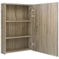 vidaXL Armario de baño con espejo y LED color roble 50x13x70 cm vidaXL Armario de baño con espejo y LED color roble 50x13x70 cm