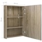 vidaXL Armario de baño con espejo y LED color roble 50x13x70 cm vidaXL Armario de baño con espejo y LED color roble 50x13x70 cm