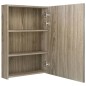 vidaXL Armario de baño con espejo y LED color roble 50x13x70 cm vidaXL Armario de baño con espejo y LED color roble 50x13x70 cm