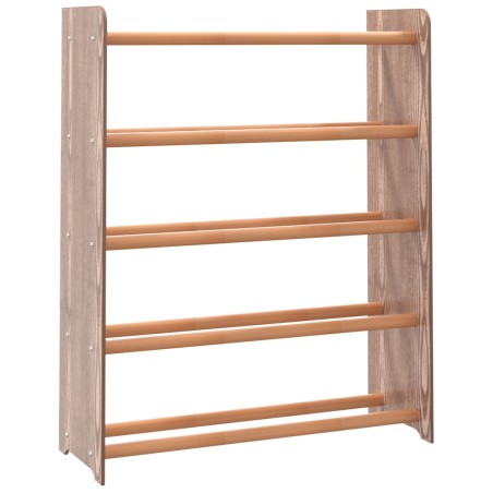 vidaXL Mueble zapatero de madera contrachapada marrón 65x24x81 cm