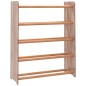 vidaXL Mueble zapatero de madera contrachapada marrón 65x24x81 cm