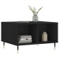 vidaXL Mesa de centro madera contrachapada negro 60x50x36,5 cm vidaXL Mesa de centro madera contrachapada negro 60x50x36,5 cm