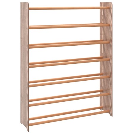 vidaXL Mueble zapatero de madera contrachapada marrón 90x24x117 cm