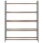 vidaXL Mueble zapatero de madera contrachapada gris 65x24x81 cm