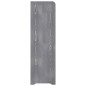 vidaXL Mueble zapatero de madera contrachapada gris 65x24x81 cm