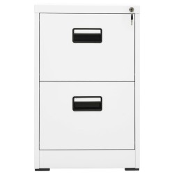 vidaXL Armario archivador de acero blanco 46x62x72,5 cm