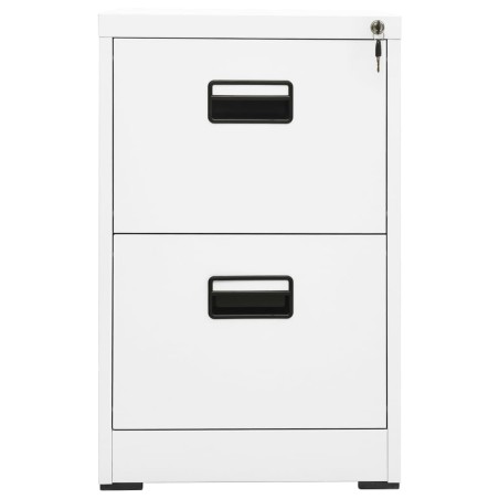 vidaXL Armario archivador de acero blanco 46x62x72,5 cm