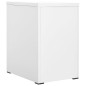 vidaXL Armario archivador de acero blanco 46x62x72,5 cm