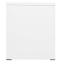 vidaXL Armario archivador de acero blanco 46x62x72,5 cm