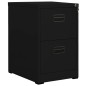 vidaXL Armario archivador de acero negro 46x62x72,5 cm vidaXL Armario archivador de acero negro 46x62x72,5 cm