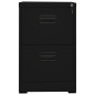 vidaXL Armario archivador de acero negro 46x62x72,5 cm vidaXL Armario archivador de acero negro 46x62x72,5 cm