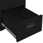 vidaXL Armario archivador de acero negro 46x62x72,5 cm vidaXL Armario archivador de acero negro 46x62x72,5 cm