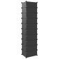 vidaXL Zapatero PP negro 44x32x174 cm vidaXL Zapatero PP negro 44x32x174 cm